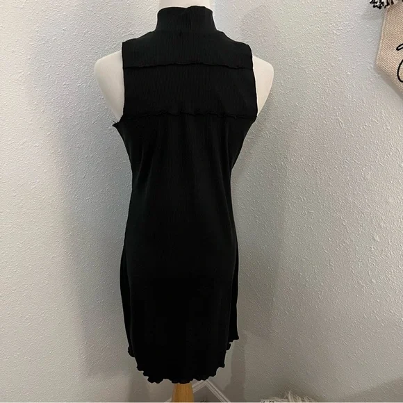 NWT Nasty Gal High Neck Fitted Midi Dress 8 - Picture 3 of 4